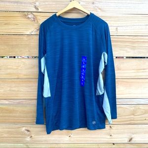 Hang Ten UPF 50+ Sun Tee Long Sleeve Blue Large
